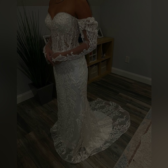 Beaded Wedding Dress - Picture 4 of 5
